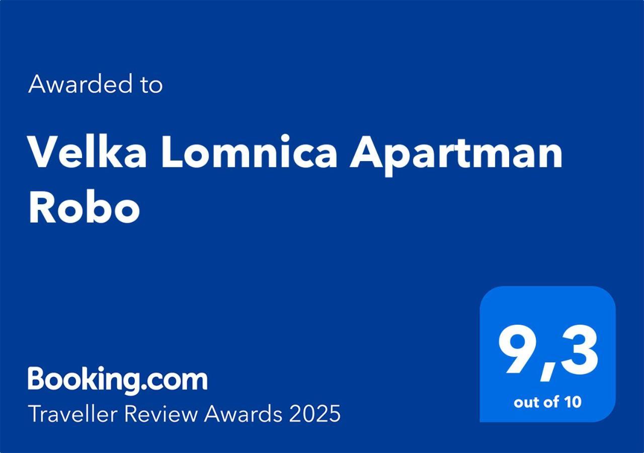 Velka Lomnica Apartman Robo Exteriér fotografie