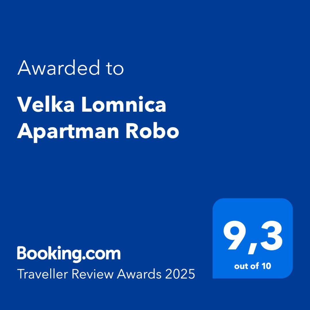 Velka Lomnica Apartman Robo Exteriér fotografie